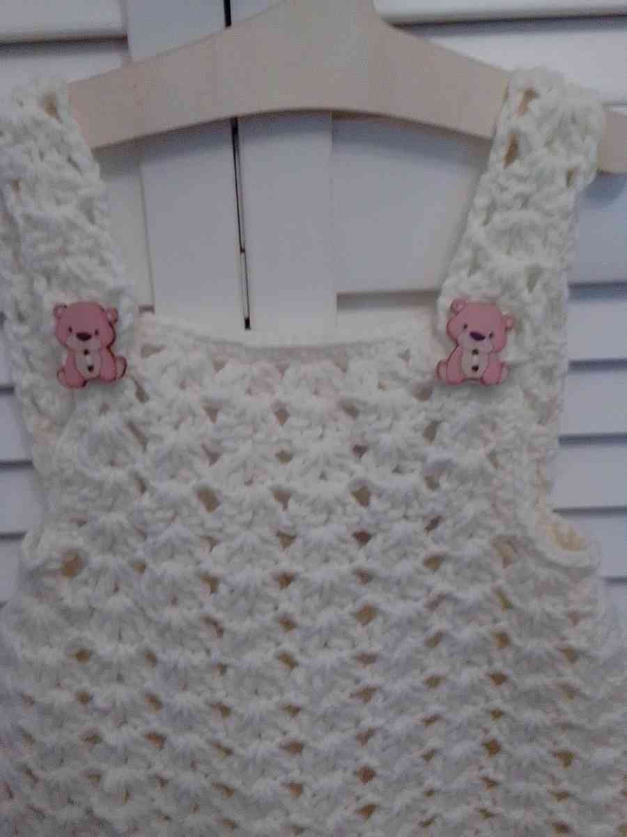 Baby Romper handcrafted by Yarn Artist The Angry Crocheter