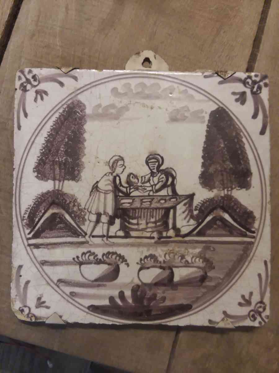 very rear and old tile