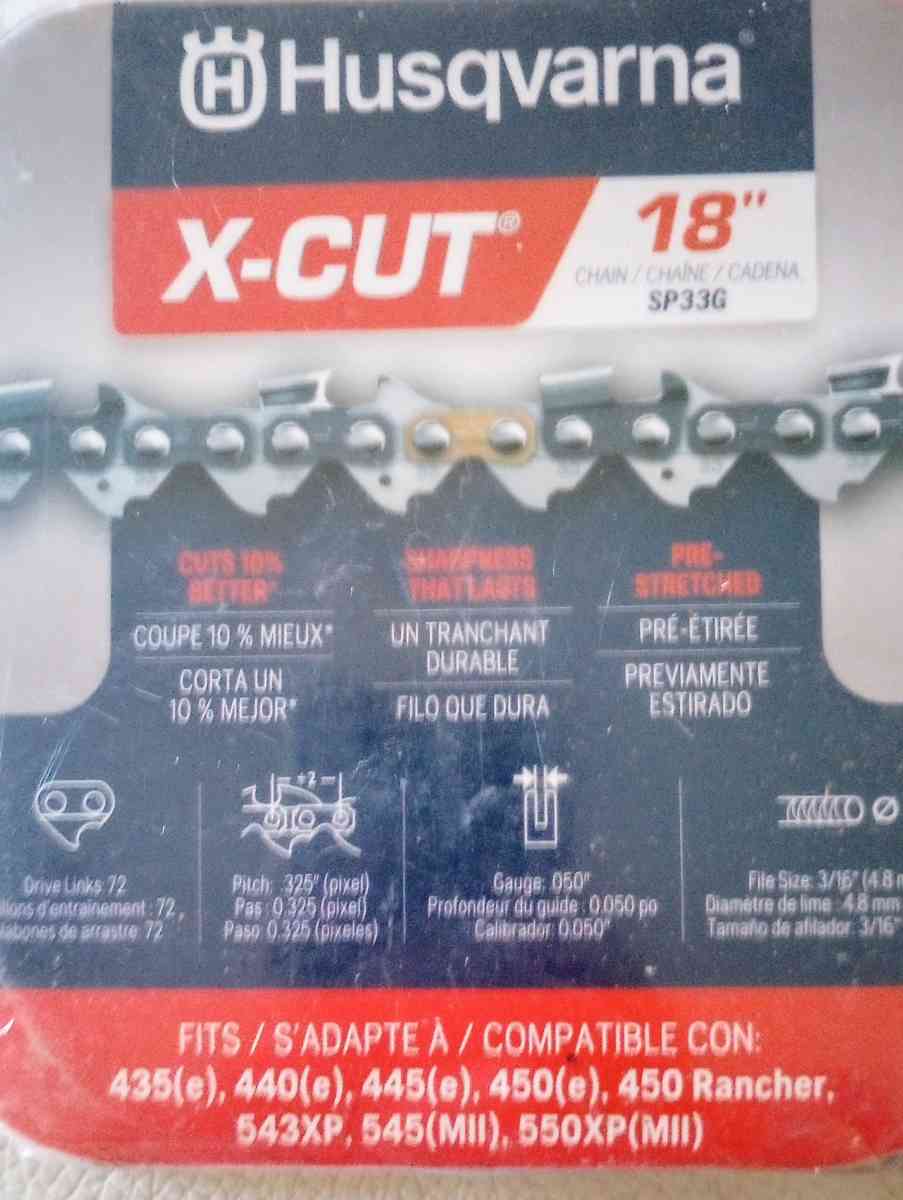 Husqvarna xcut 18 inch chainsaw chain
