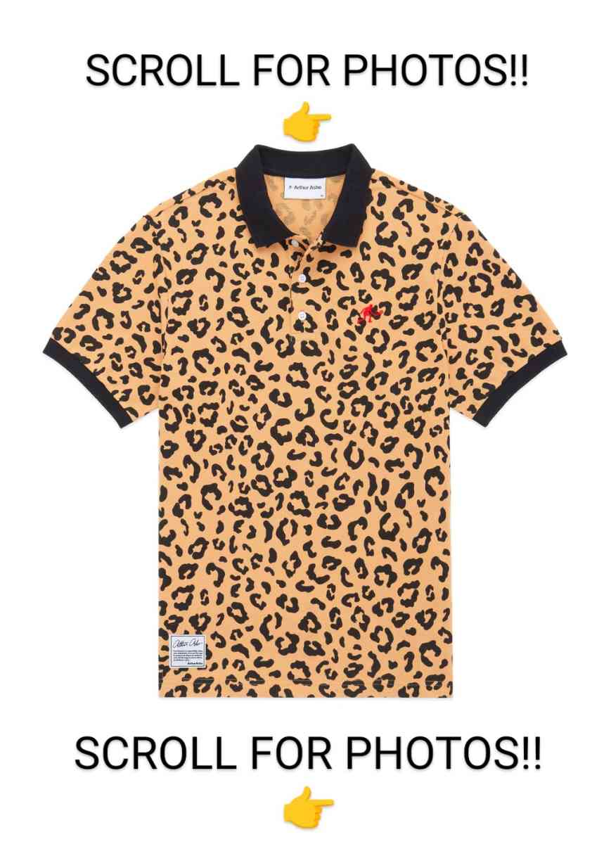 Arthur Ashe Leopard 1968 Tennis Tee