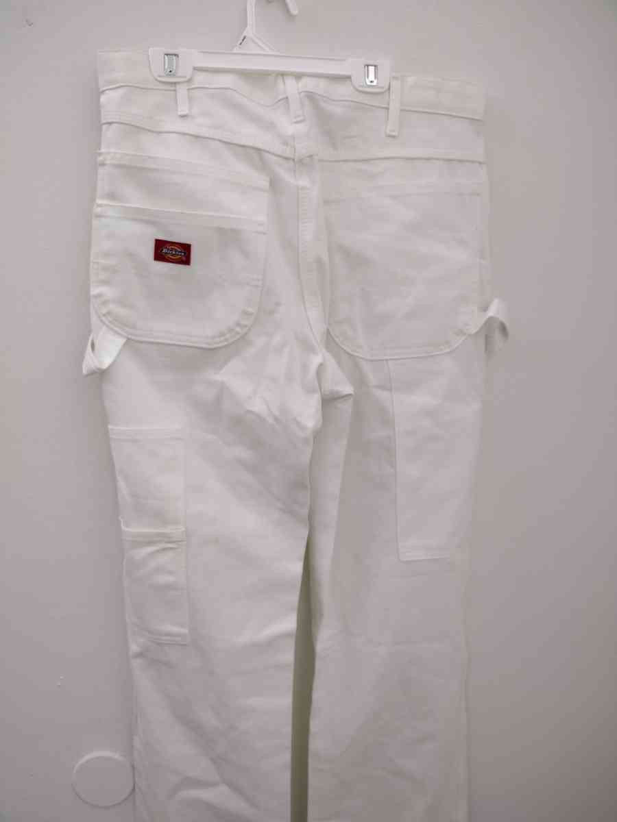 Dickies White Relaxed Fit Carpenter Jeans MENS SIZE 3232