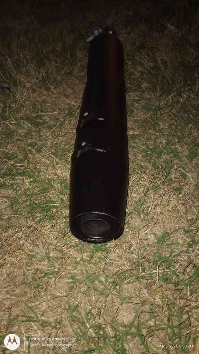 Harley Davidson Black Exhaust Pipe