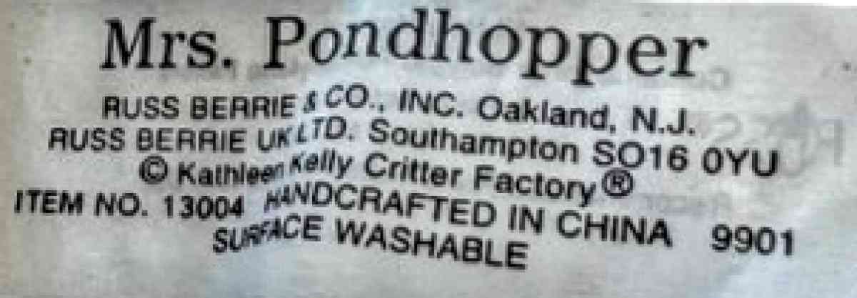 Mr and Mrs Pondhopper Bride and Groom Frogs