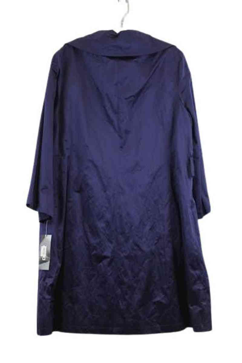 Dkny Womens Navy Button Up Coat SZ XL