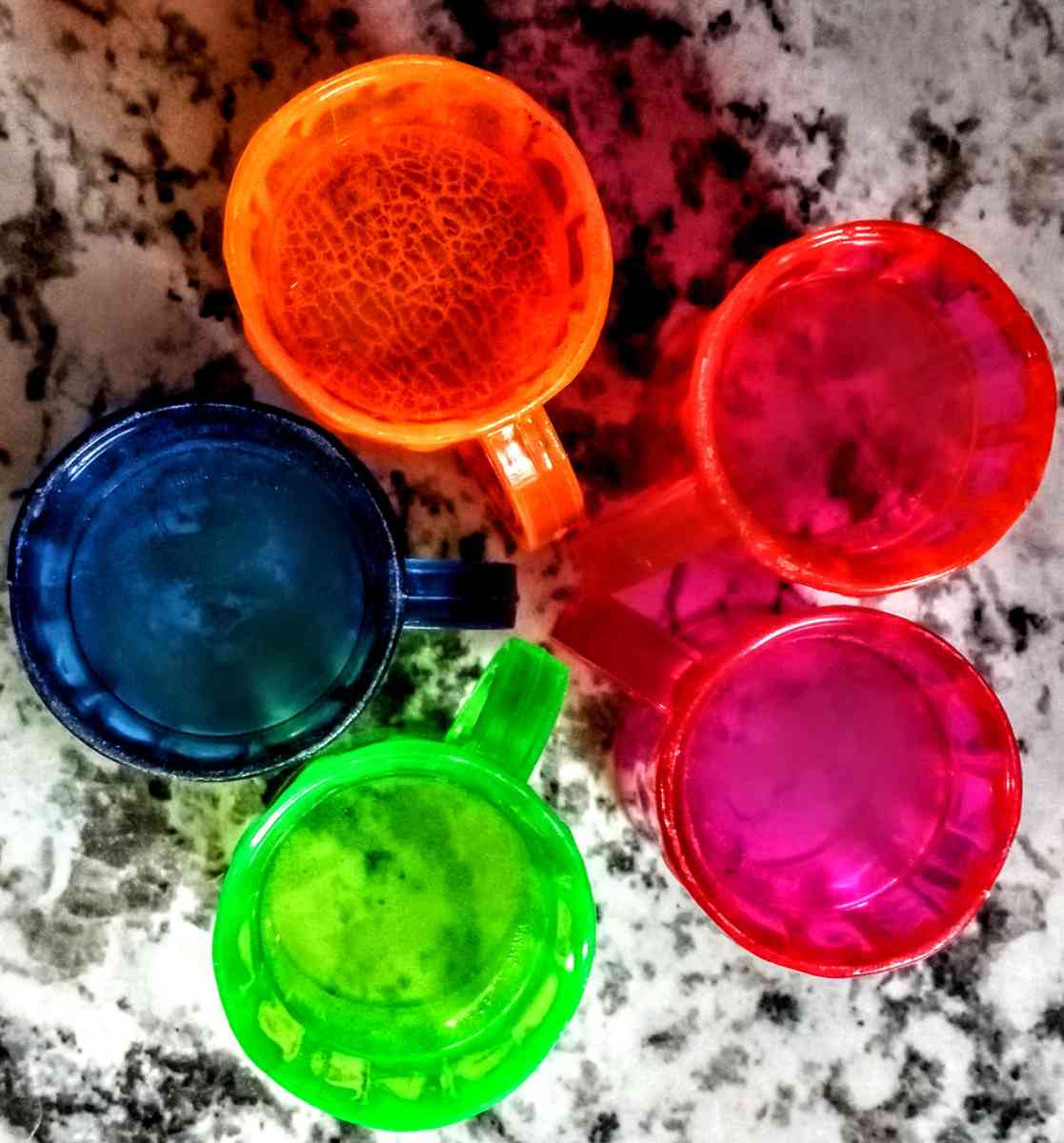 5 A and W All American Food Colorful Mini Mugs