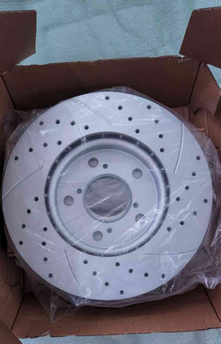 Front  Rear Drilled Brake Rotors For Honda Civic 2007