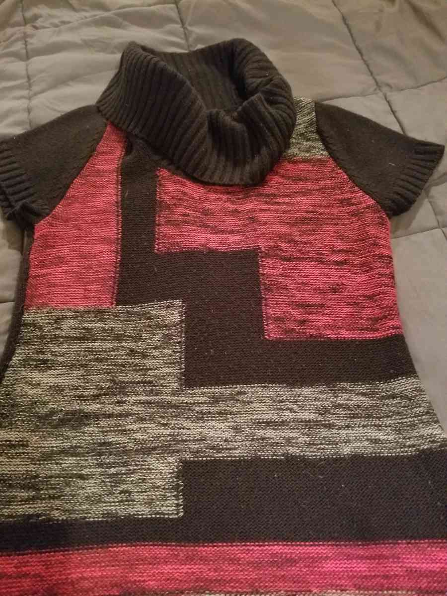 NY Collections Sweater Dress with Cowl Neck