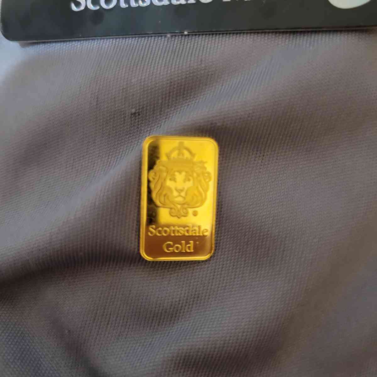 2 gram scottsdale gold bar