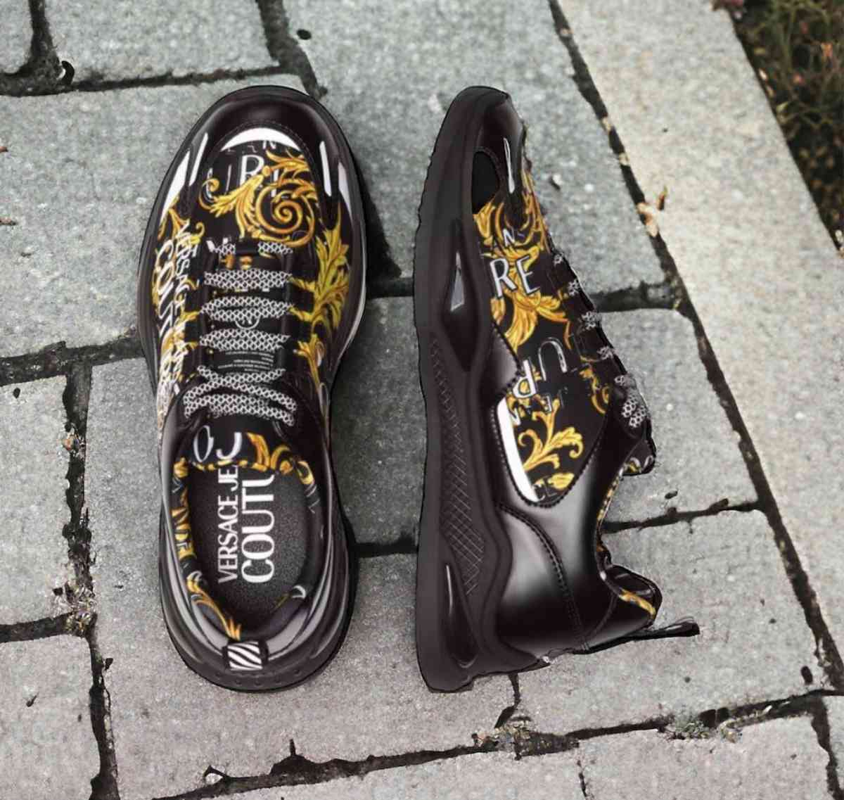 mens size 10 luxury Versace sneakers