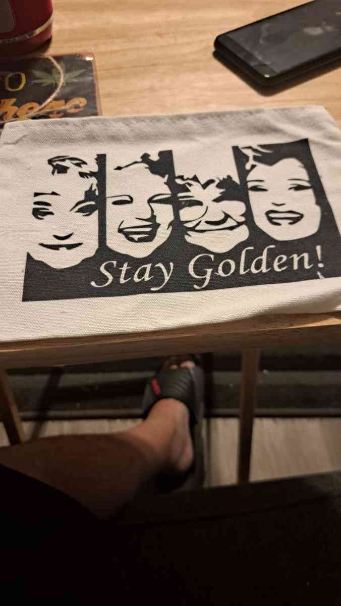 golden girls  make up  bag  cash only