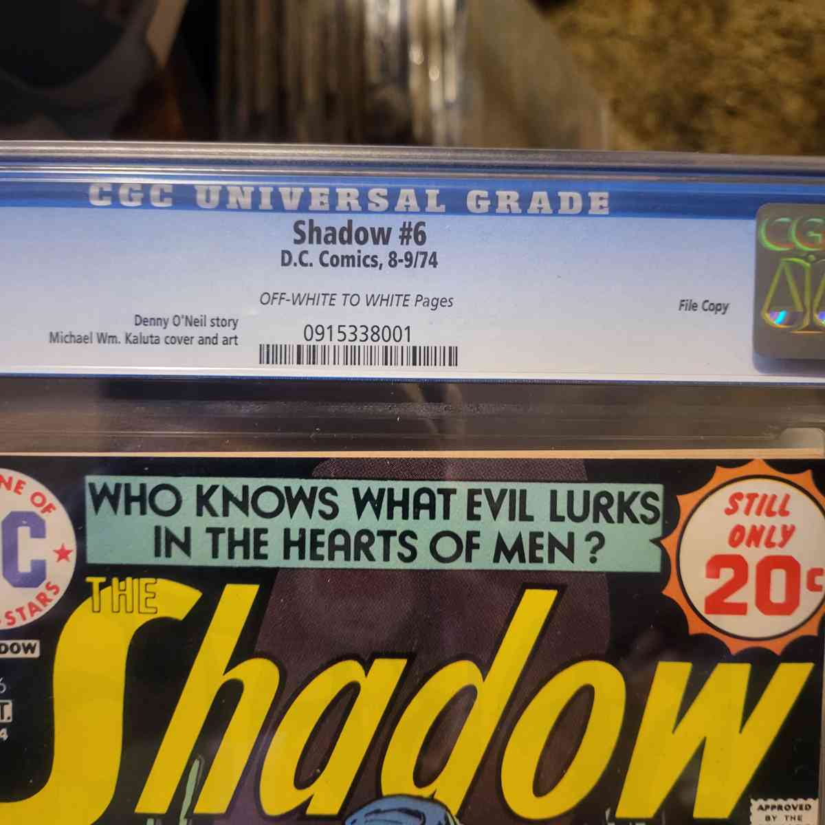 The Shadow no6 9pt6 CGC File Copy