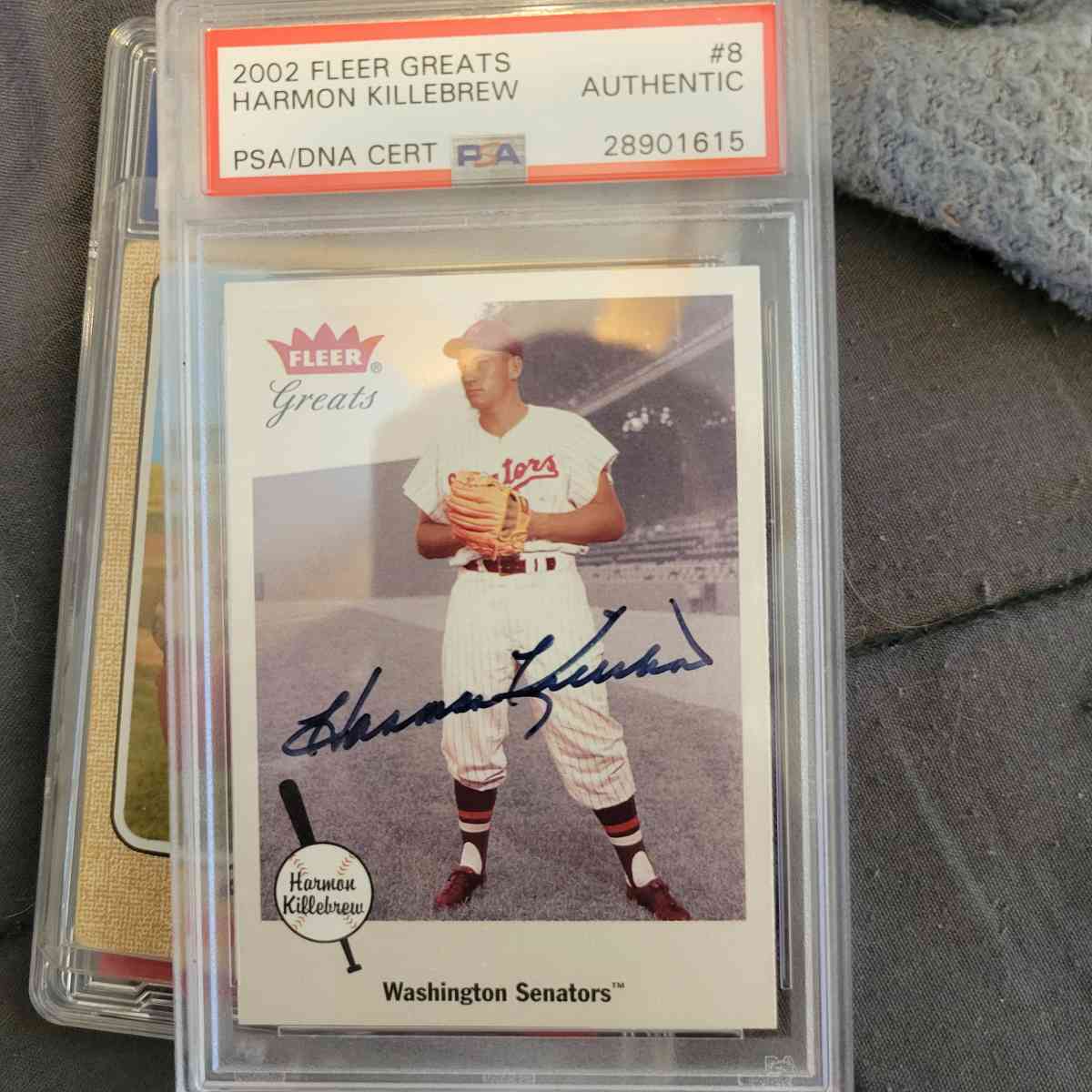 harmon killebrew signed baseball card
