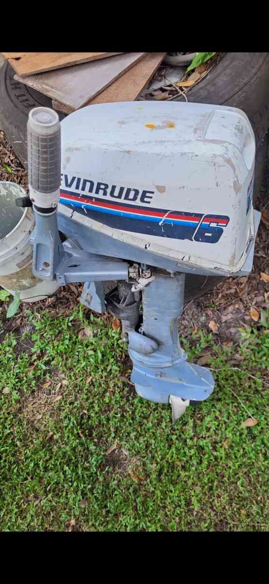 6hp Evinrude tiller motor