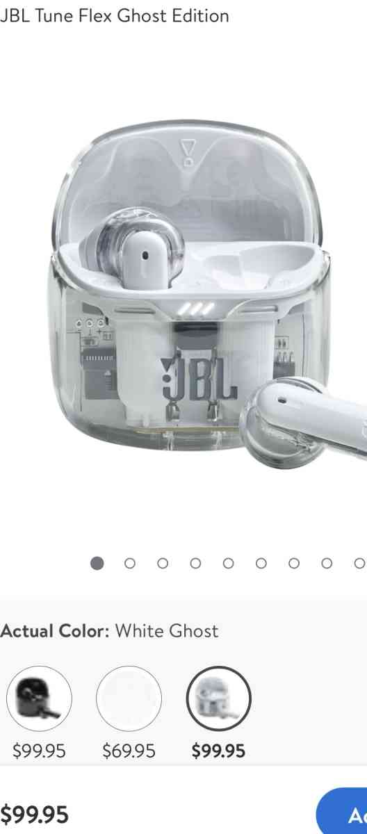 JBL Pure Bass Zero Noise Tune Flex Wireless Ear Buds