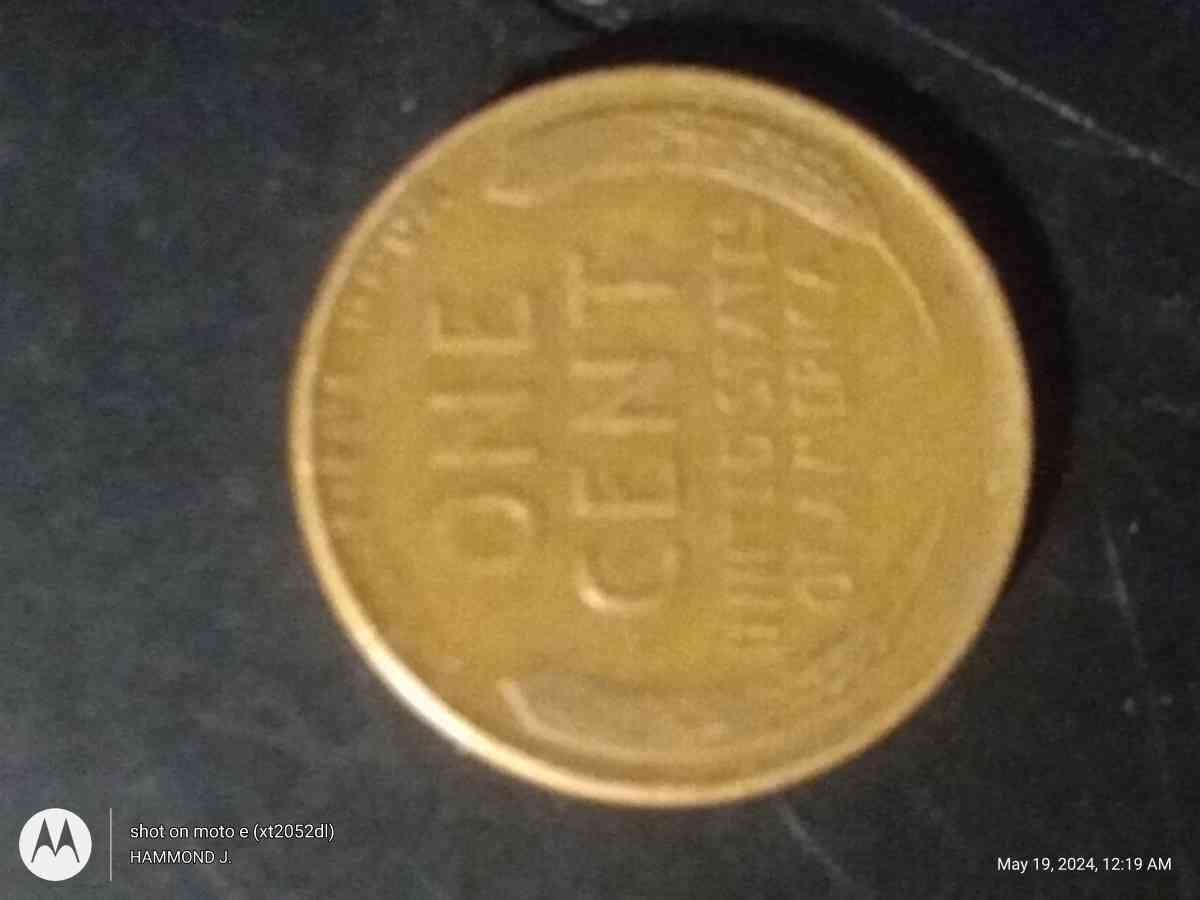 1942 No Mint Mark Wheat Penny