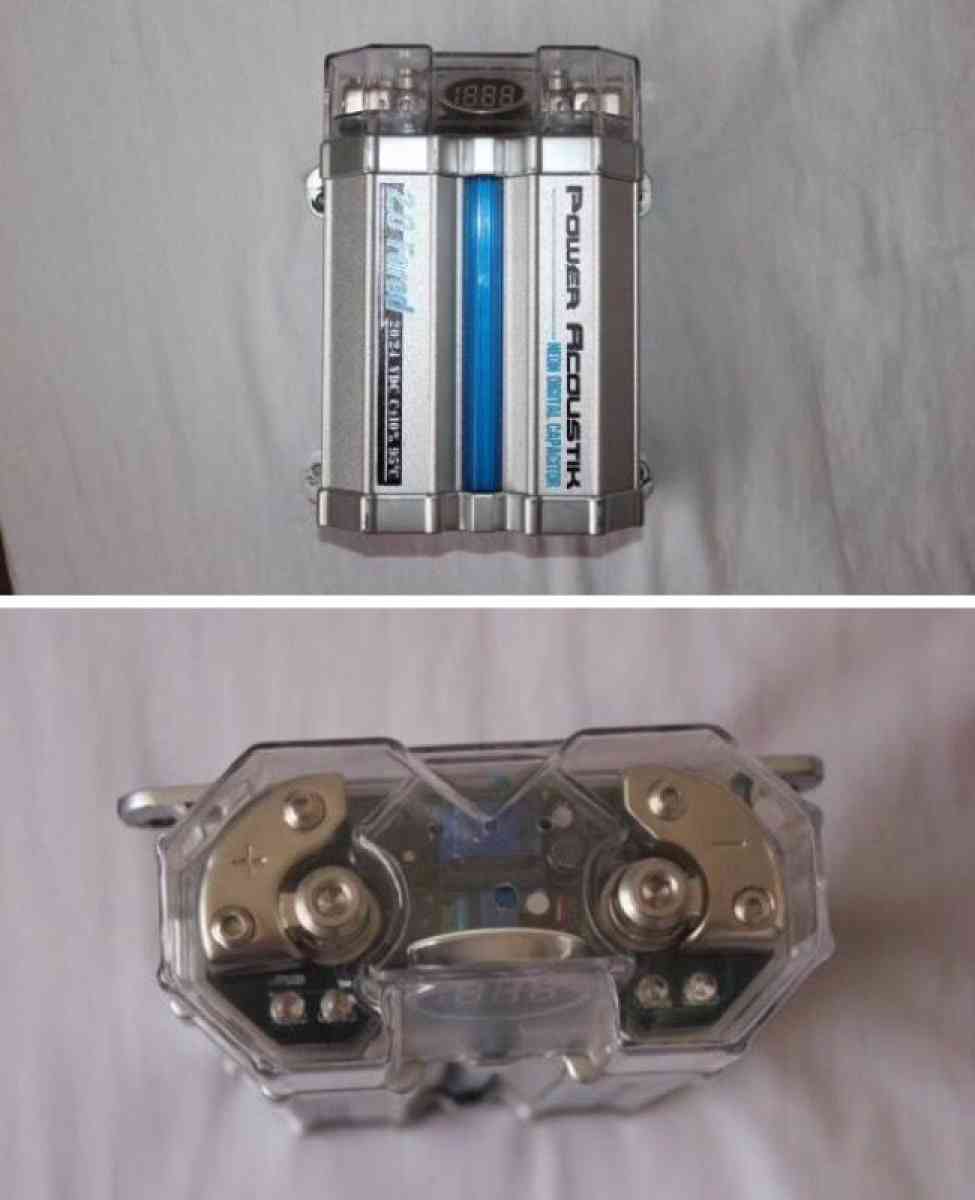 Power Acoustik Neon Digital 20 Farad Capacitor