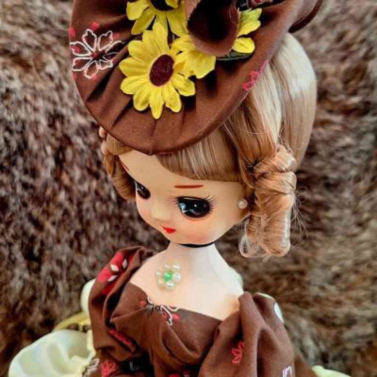 Vtg 1960s BigEyed Bradley Doll RARE COLLECTABLE