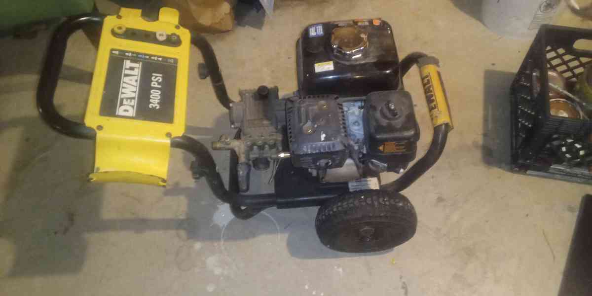 3400 psi DeWalt pressurewasher