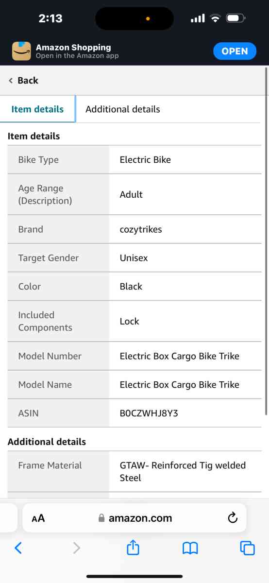 lectric Box Cargo Bike Trike  Efficient Delivery Solution