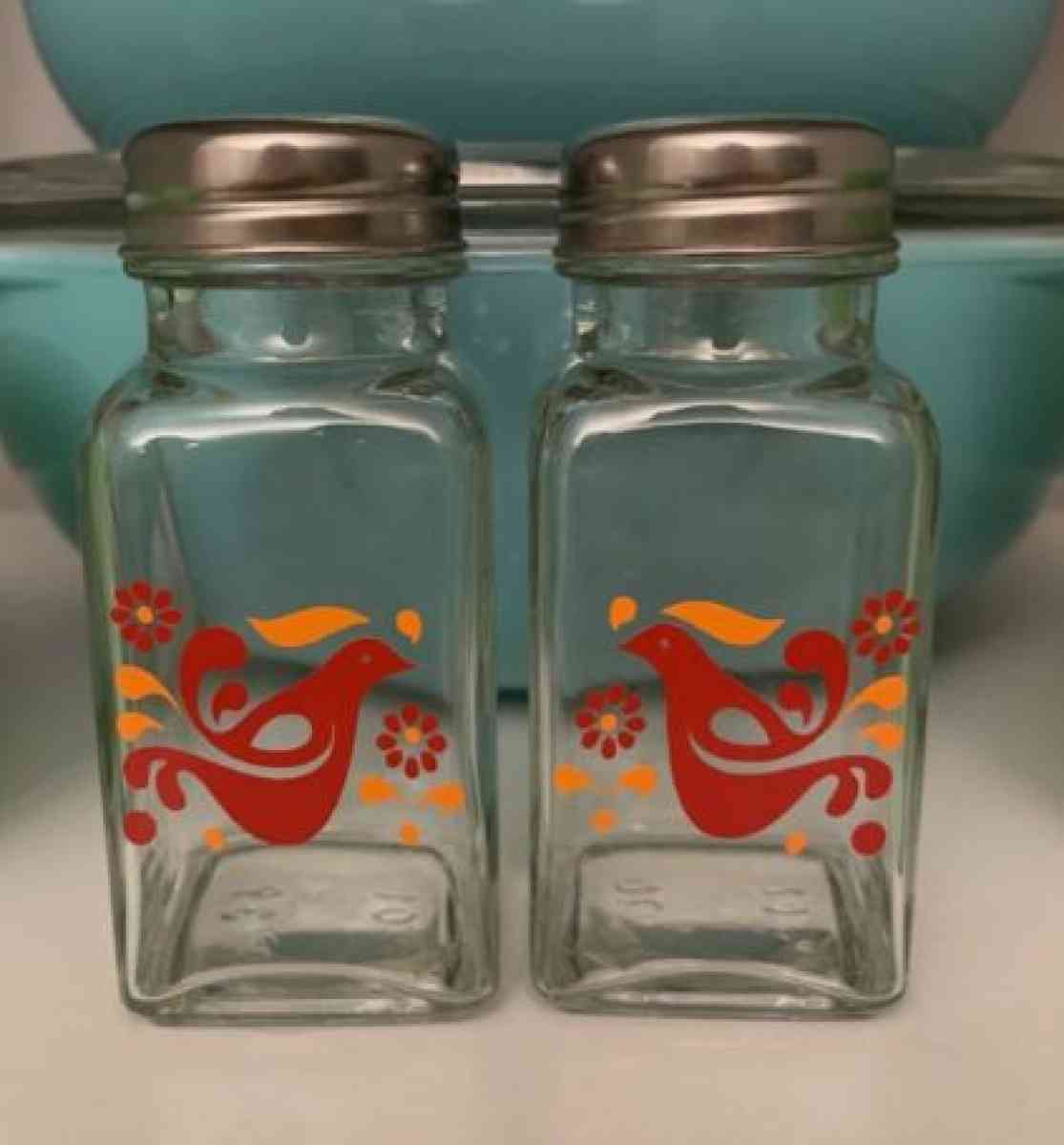 Pyrex salt and pepper shakers