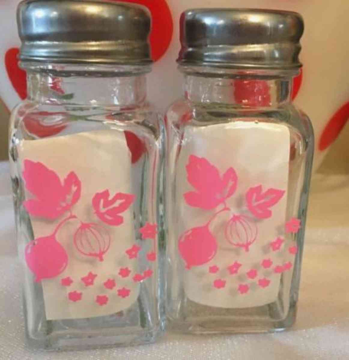 Pyrex salt and pepper shakers