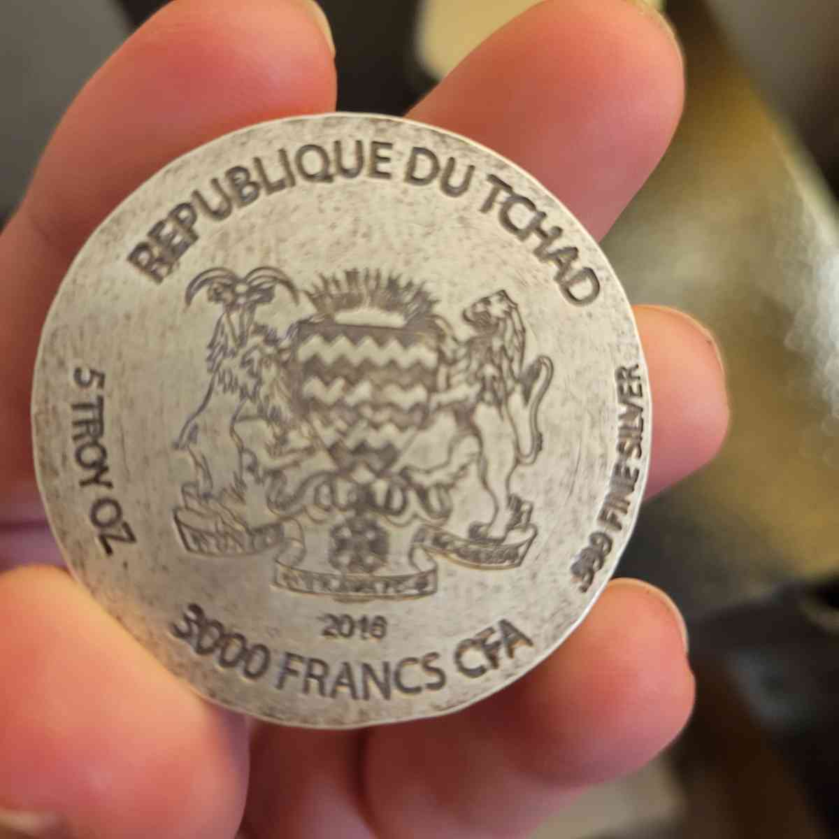 5 oz Egyptian series king tutt 999 silver coin