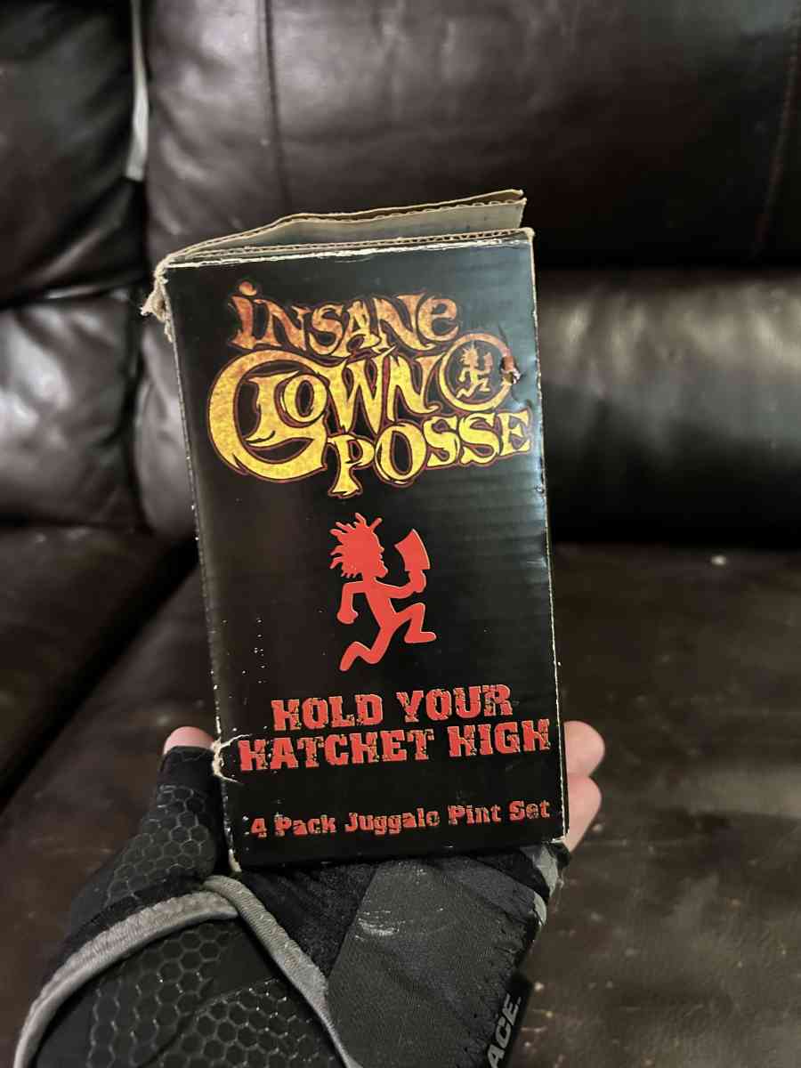 4 Set Hatchetman Pint Glasses