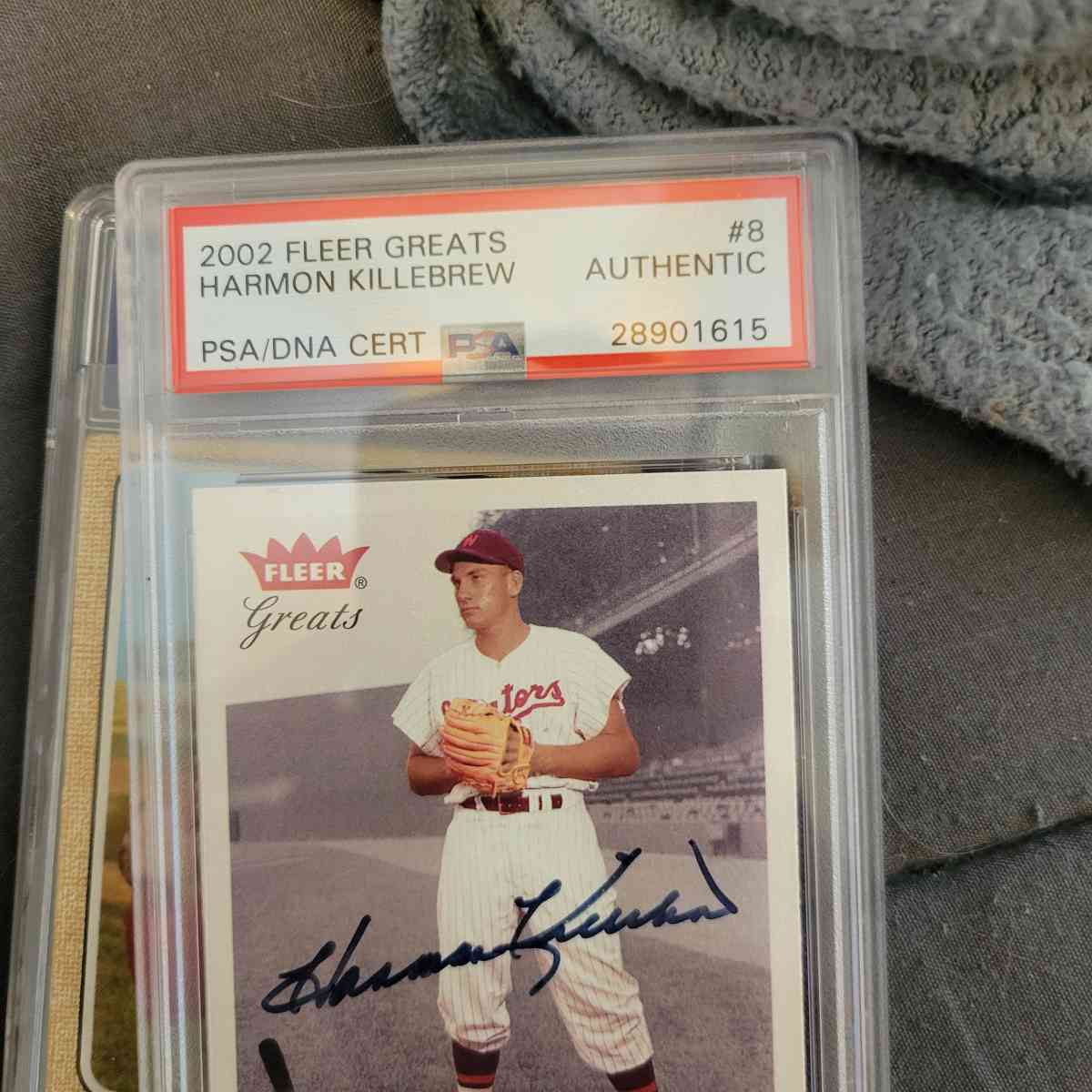 harmon killebrew signed baseball card