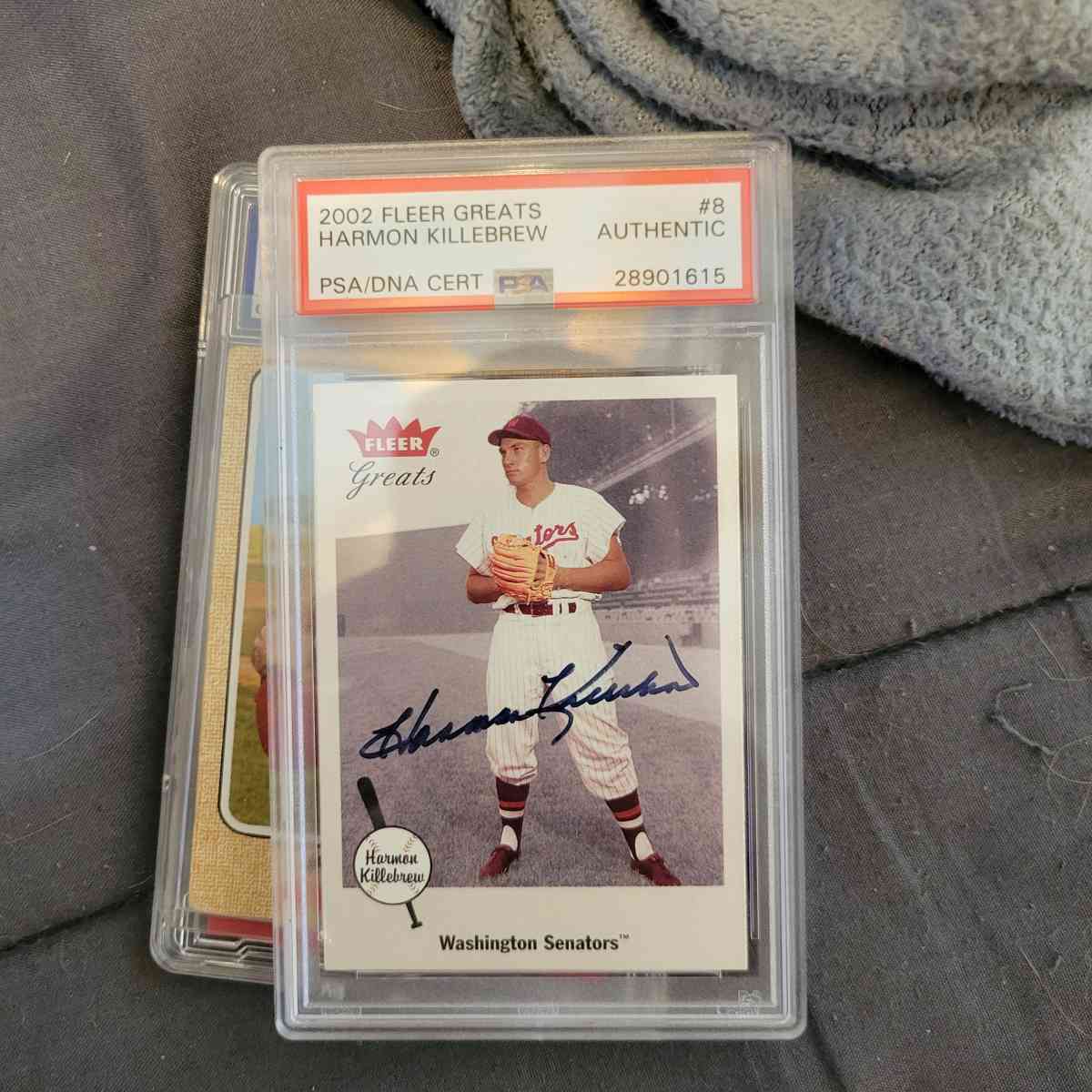 harmon killebrew signed baseball card