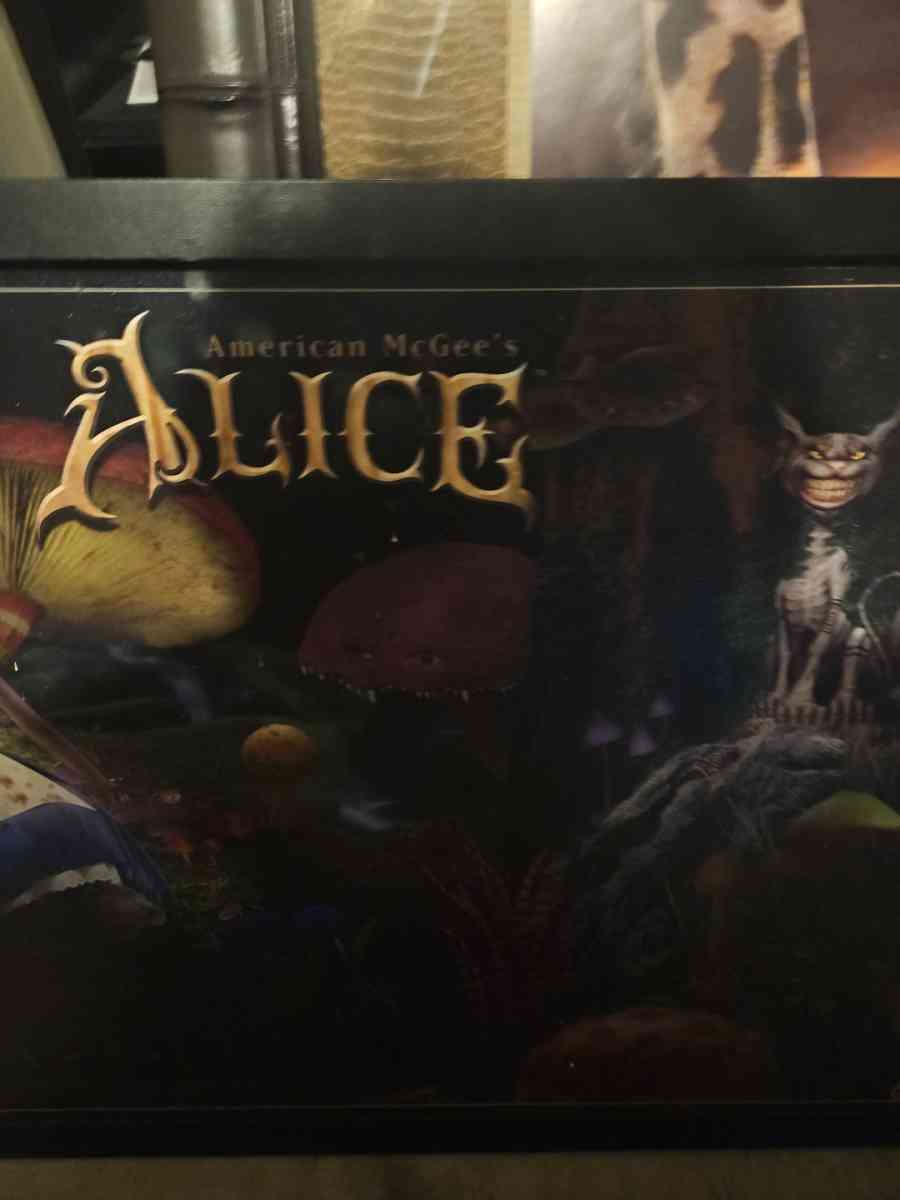 american mcgees alice mushroom garden  painting