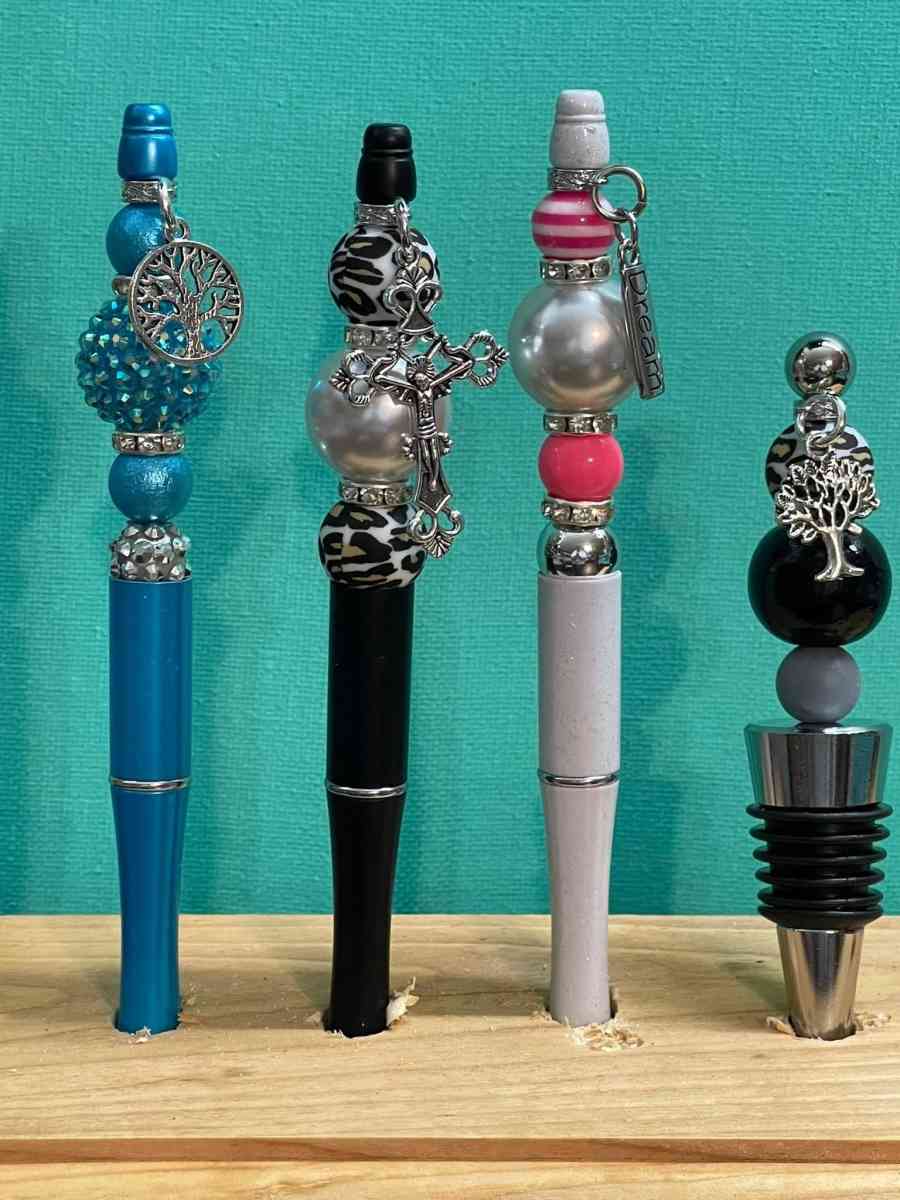 pens and keychains