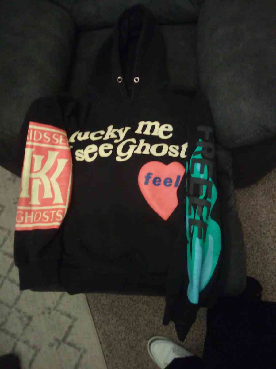 1of1 rare black ksg hoodie Kanye Westkid Cudi collab