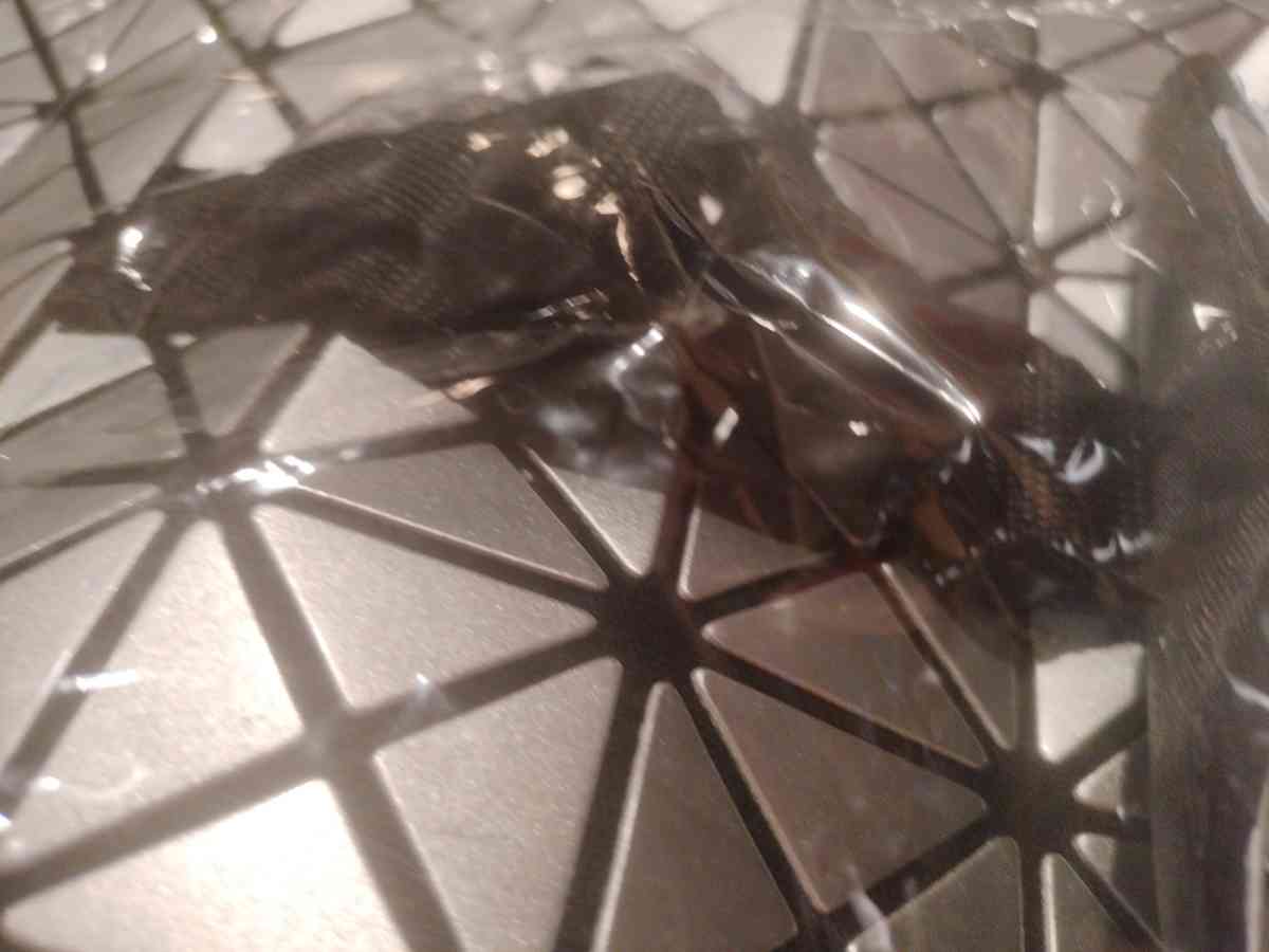 Metallic Studded Geometric Designer Backpack Bag Durable Gla