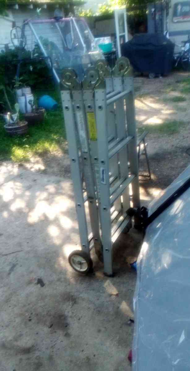 folding ladder scaffold