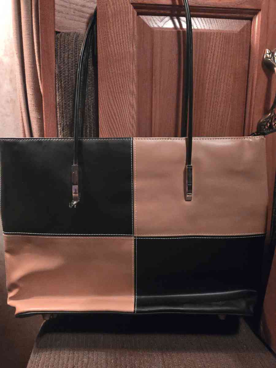 Black and Tan Tote