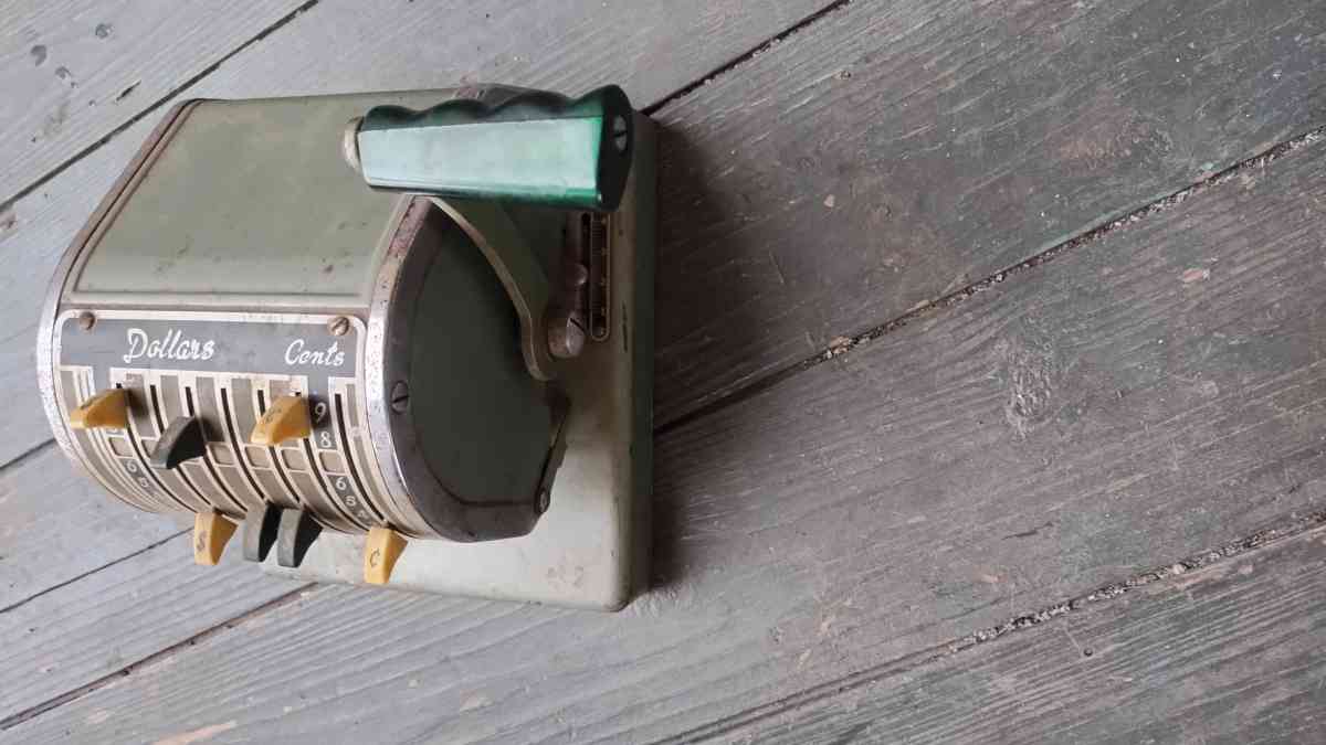 vintage Registers and Adding machine