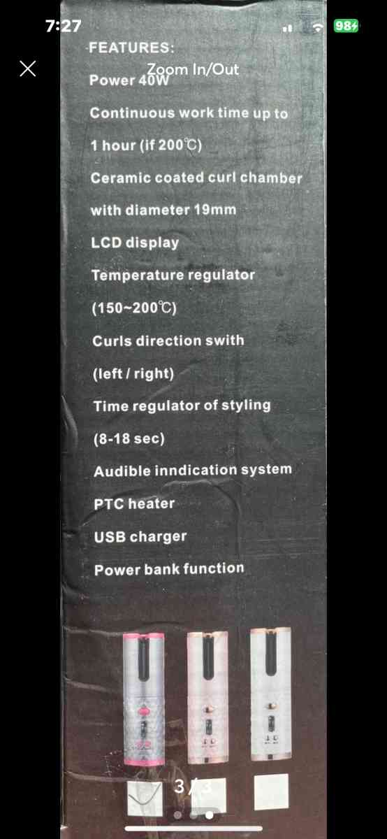 wireless usb hair curler