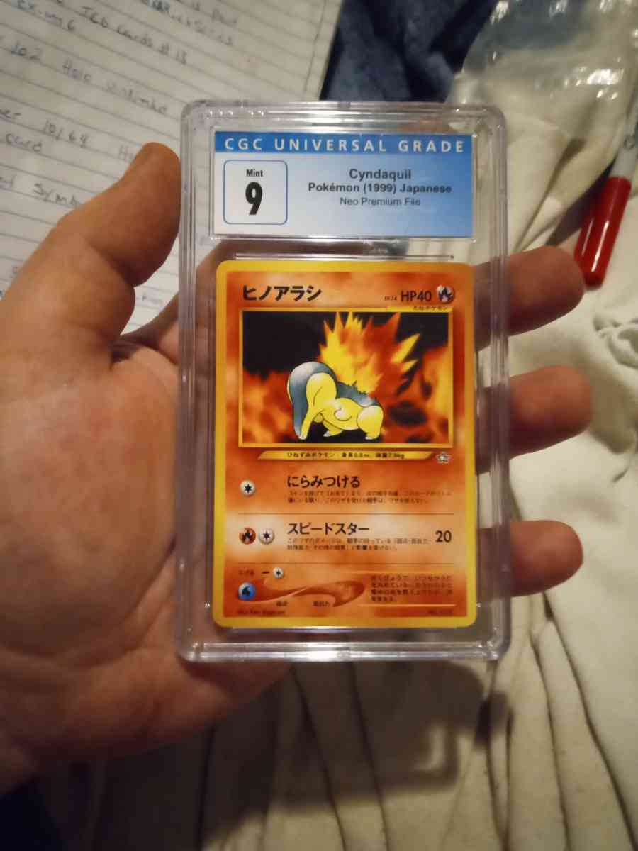 Vintage rare 1999 Japanese CYNDAQUIL CGC SLAB