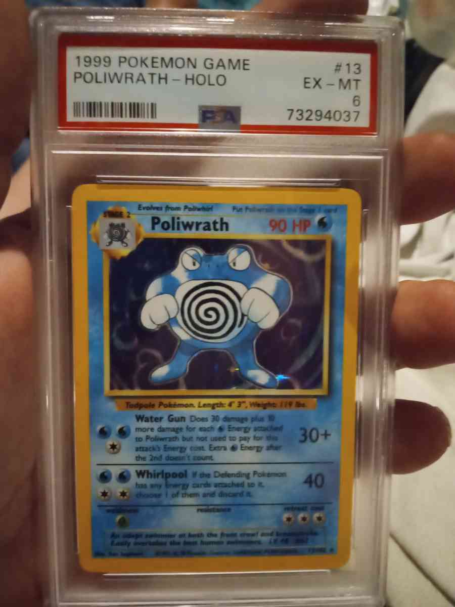1999 POLIWRATHHOLO PSA SLAB