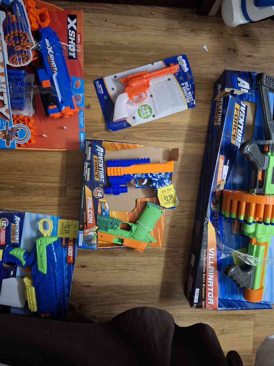 toy guns nerf etc
