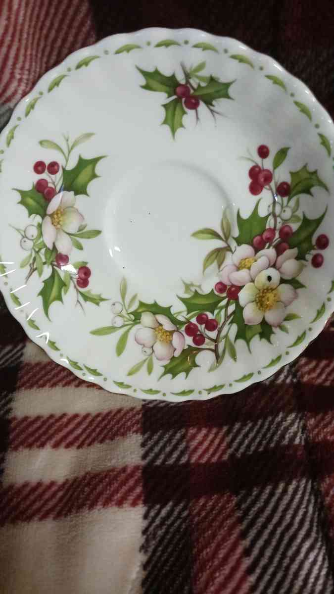 royal Albert Christmas saucer