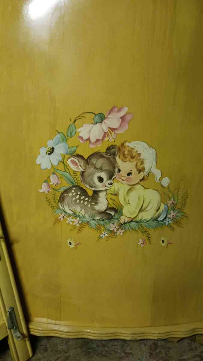 vintage baby bed