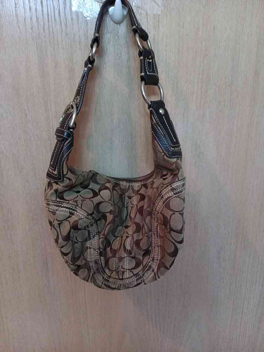 Coach canvas and leather purse