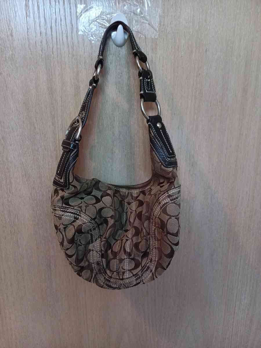 Coach canvas and leather purse