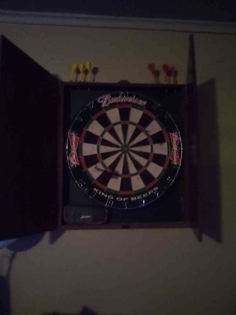 a wall mount dart board