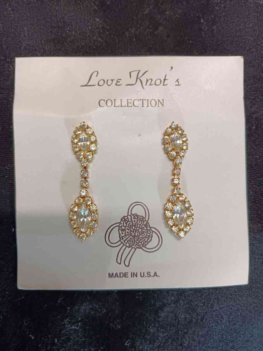 Vintage Love Knots Diamond Earrings