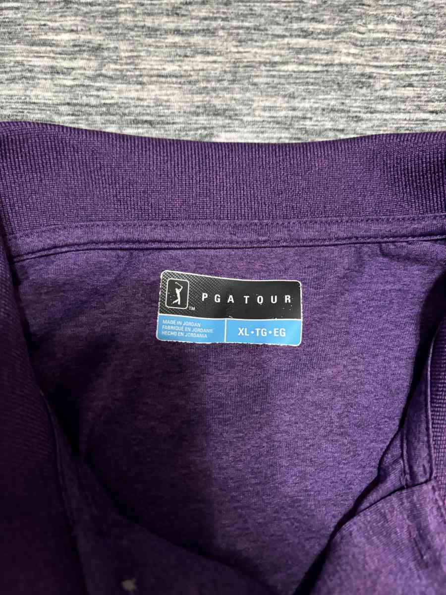 PGA Tour polo shirt purple size Xl