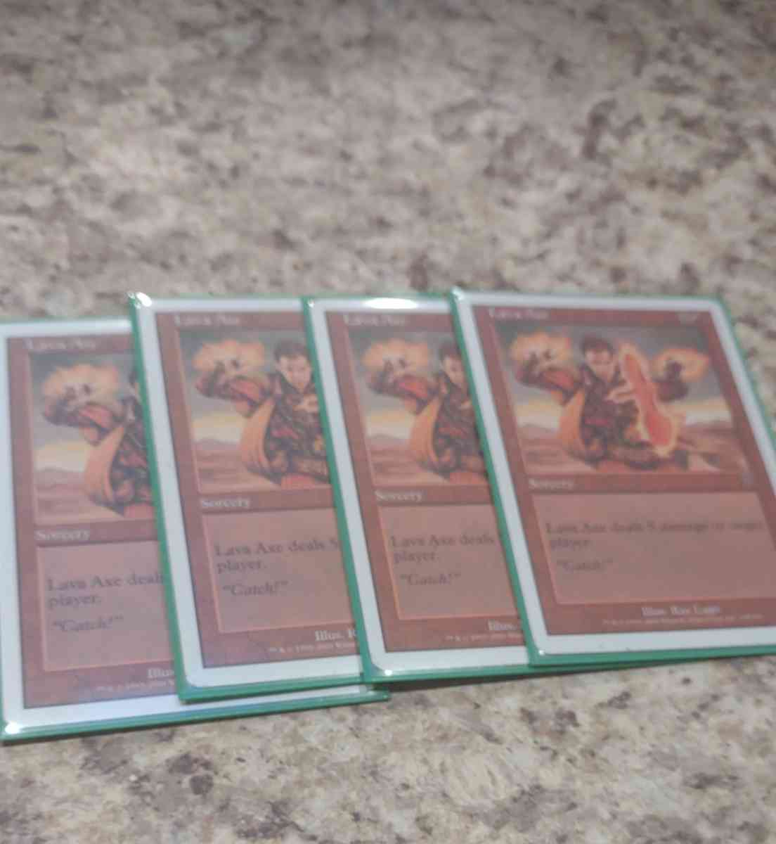 MTG Playset seventh edition lava axe