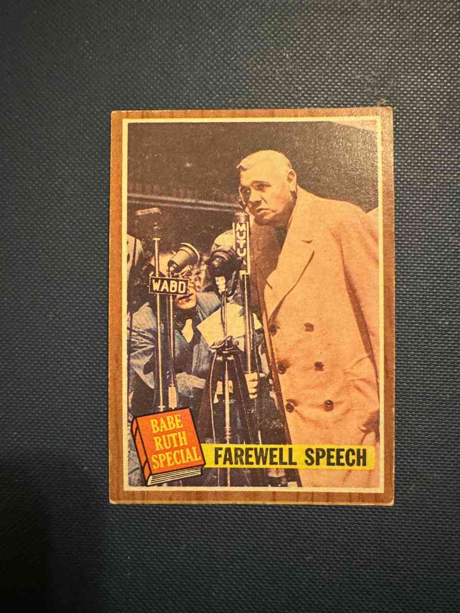 Topps 144 Records set by Ruth baseball card