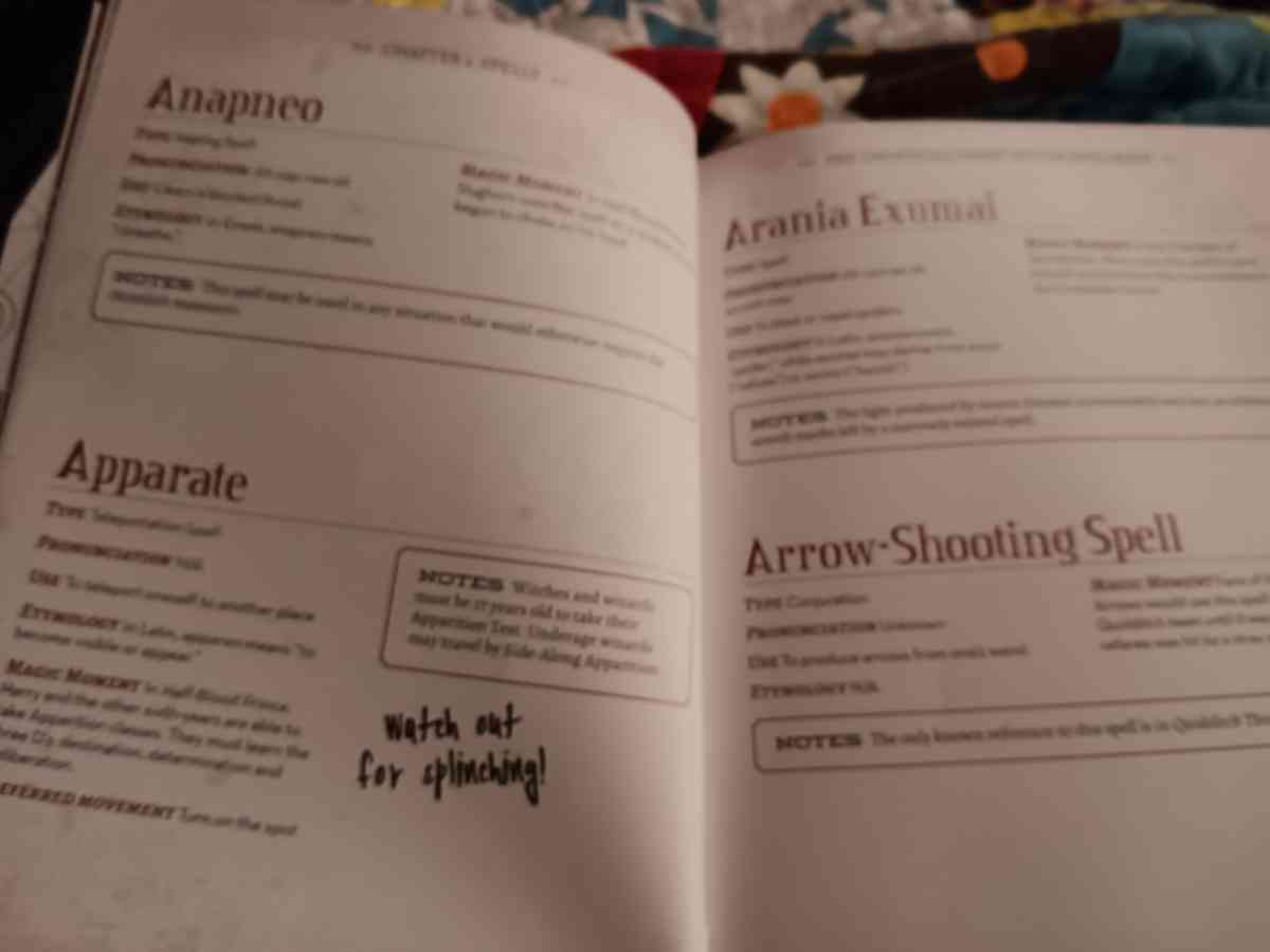 The Unofficial Harry Potter Special Edition Spell Book Hardc